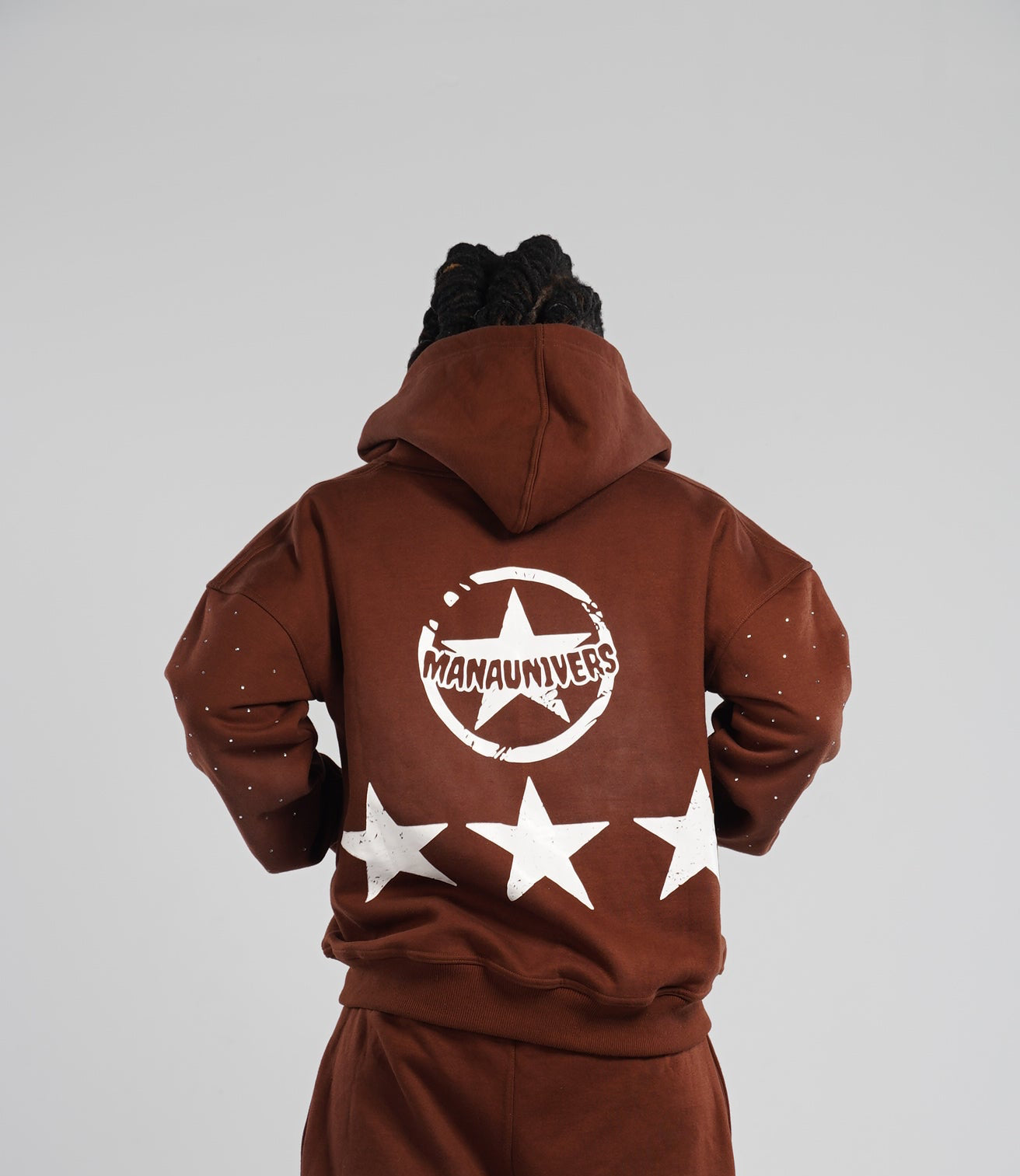 Brown Archive Zip Up Hoodie